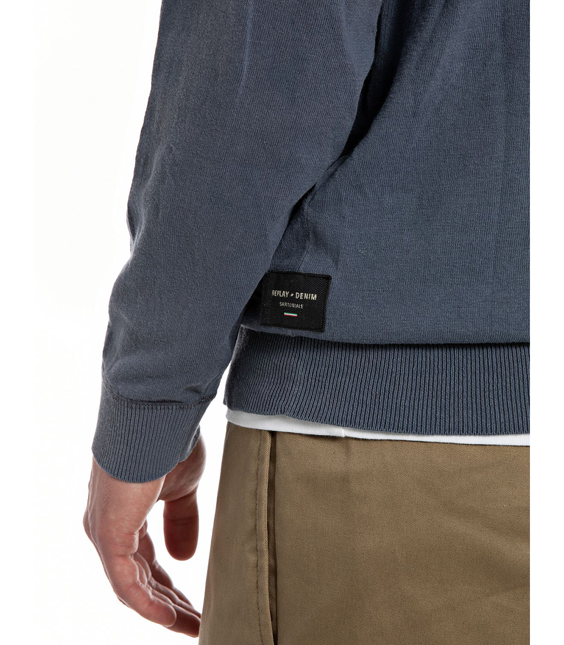 サルトリアーレ リネンコットンプルオーバー 詳細画像 ブルーグレー 4